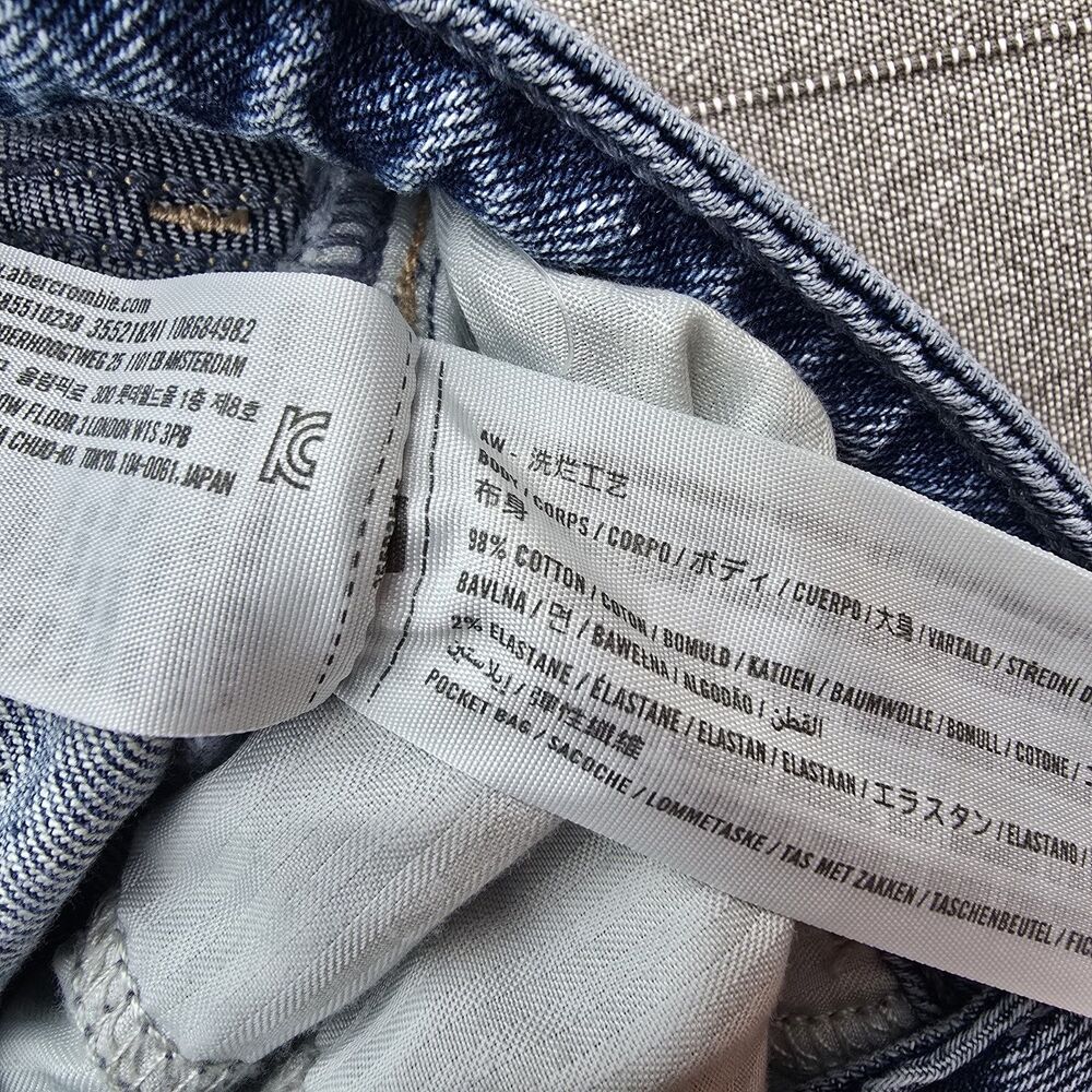 Women’s Hollister Curvy Ultra High-Rise Straight Leg Denim Jeans Size 000L W23L - Picture 5 of 7